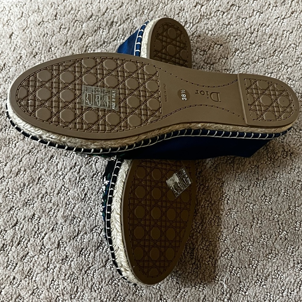 Christian Dior Embellished Espadrilles 38.5 NWD - Picture 6 of 9